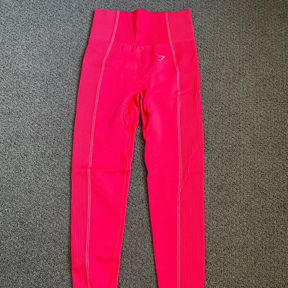 Gymshark Leggings Seamless Pink Size Small - Picture 1 of 4